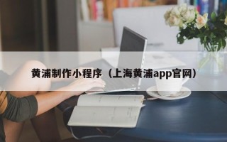商水黄浦制作小程序（上海黄浦app官网）