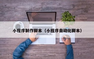 商水小程序制作脚本（小程序自动化脚本）
